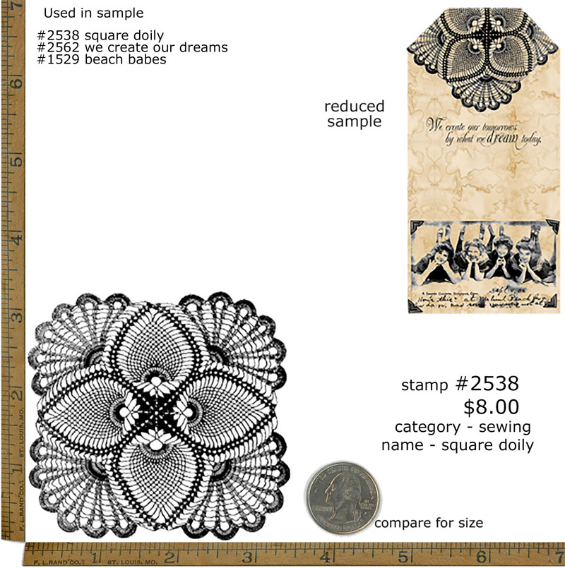 #2538 - Square Doily - Sewing